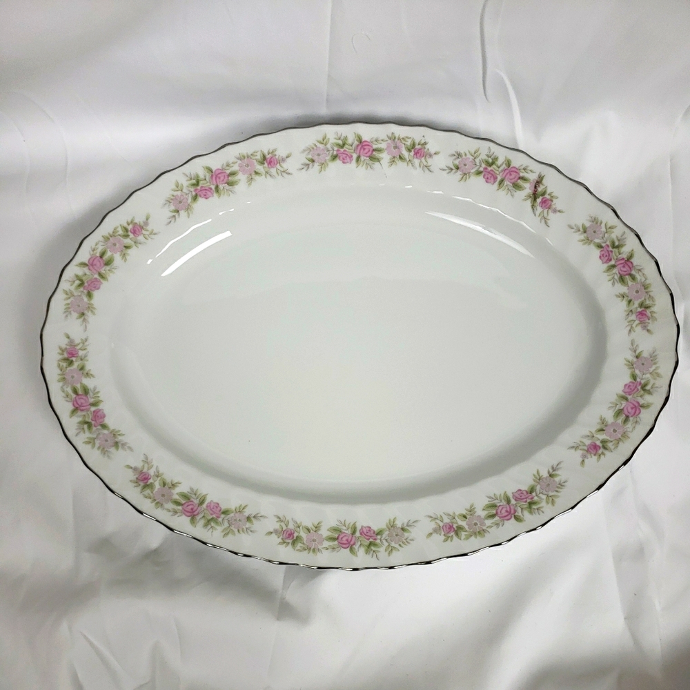 Dansico Fine China JAPAN Teahouse Rose Platter